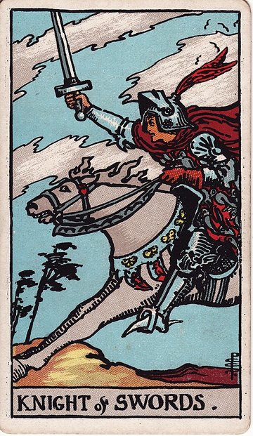 Kardok Lovagja (Rider–Waite–Smith, 1909)