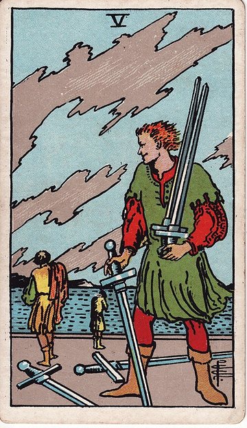 Kardok Ötöse (Rider–Waite–Smith, 1909)