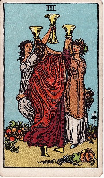 Kelyhek Hármasa (Rider–Waite–Smith, 1909)