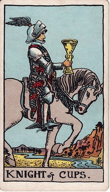 Kelyhek Lovagja (Rider–Waite–Smith, 1909)